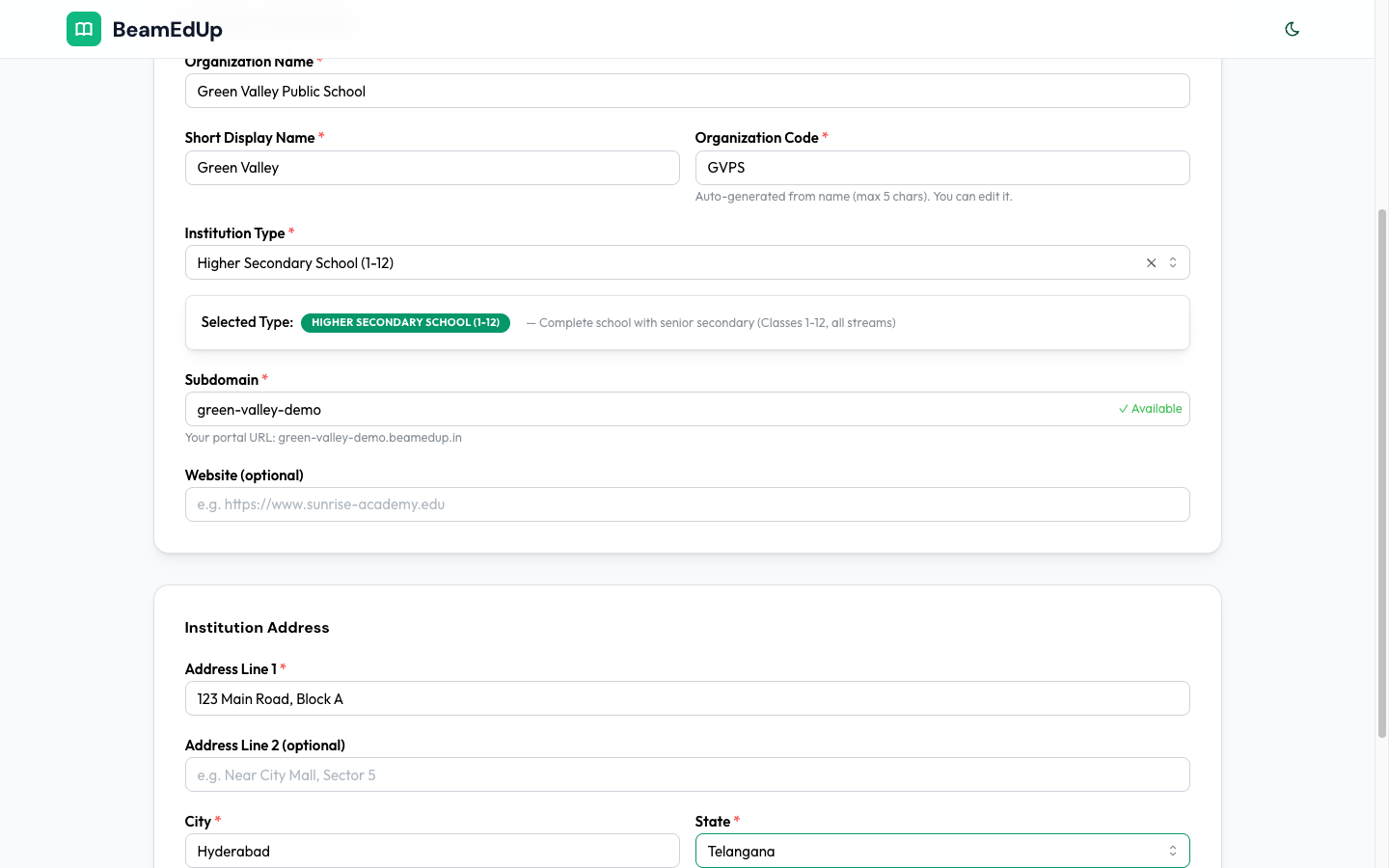 Onboarding Step 1